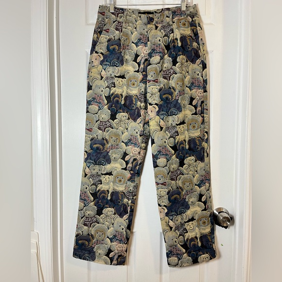 Teddy Fresh Men's Tapestry Trouser Pant Size 30 - Picture 4 of 15